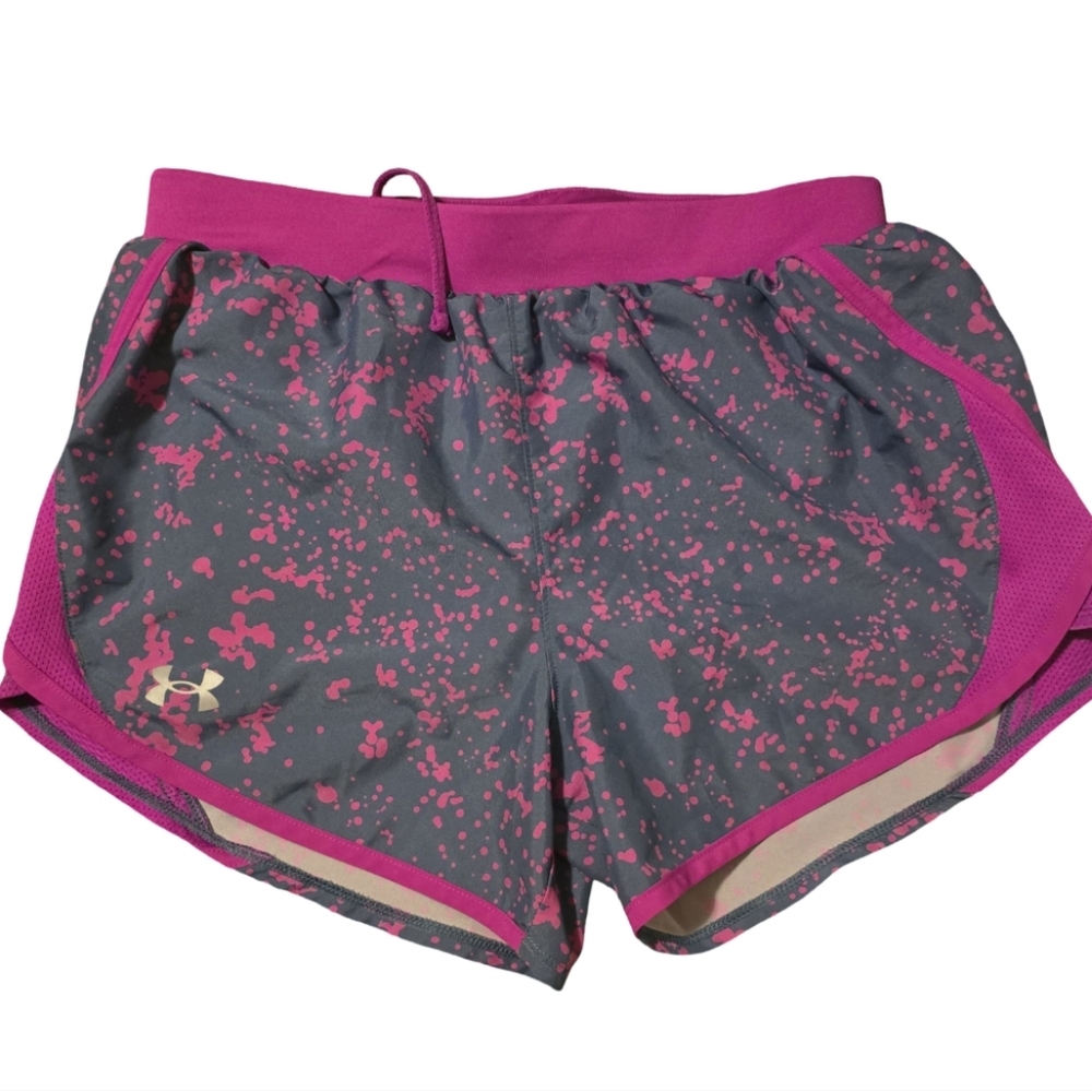 Under Armour Women's Athletic Shorts in Pink and Gray